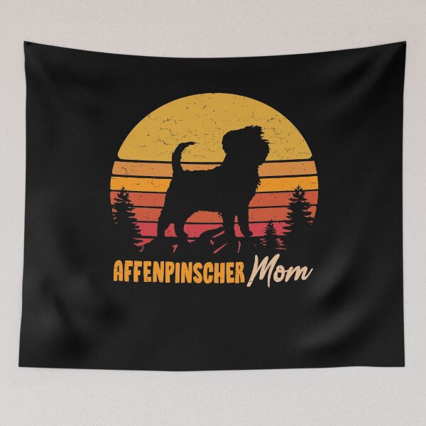 Artikelvorschau, Affenpinscher Dog Mom Vintage Retro entworfen und verkauft von rafaeltto.