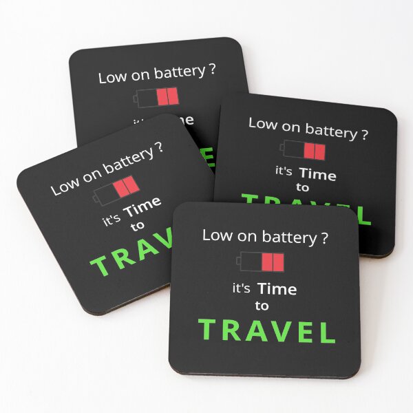 Item preview, Low on battery? It's time to travel  designed and sold by ArtPamDesign.