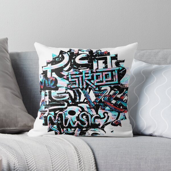 Hip Hop Graffiti Street Music - Soul Throw Pillow