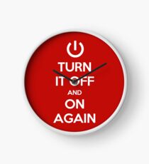Keep Calm - Turn It Off and On Again Clock
