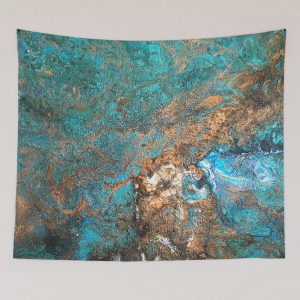 Item preview, Night Owl Acrylic Fluid Art designed and sold by ArtandSoulFluidArt.