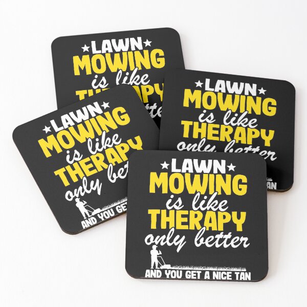 Item preview, Lawn Mowing Is Like Therapy Gardening Mowing Dad Gift designed and sold by Stronzi.