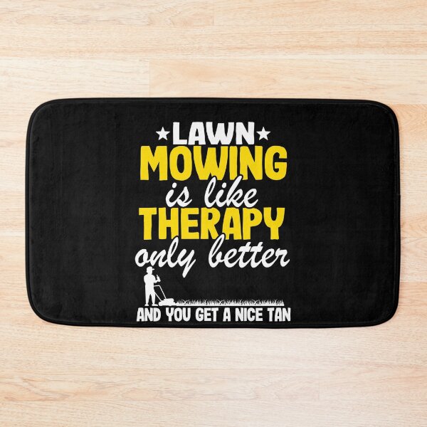 Item preview, Lawn Mowing Is Like Therapy Gardening Mowing Dad Gift designed and sold by Stronzi.
