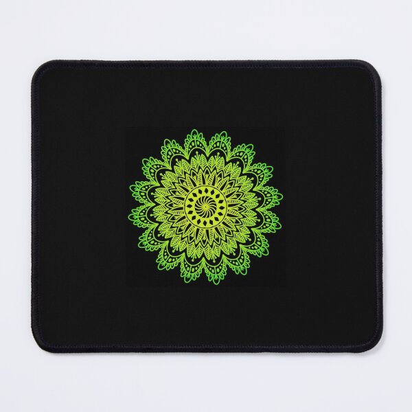 Aperçu de l'œuvre Art du mandala vert créée et vendue par Pamuditha.