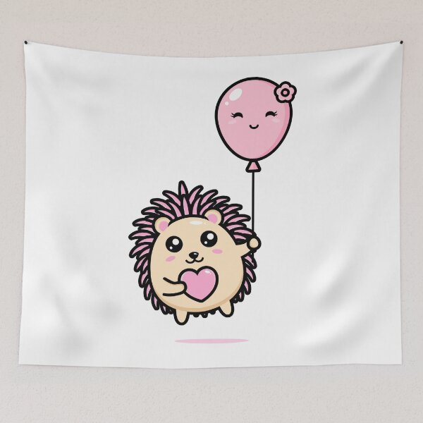 Item preview, PINK Hedgehogs WITH PINK BALLOON designed and sold by Emil1993.