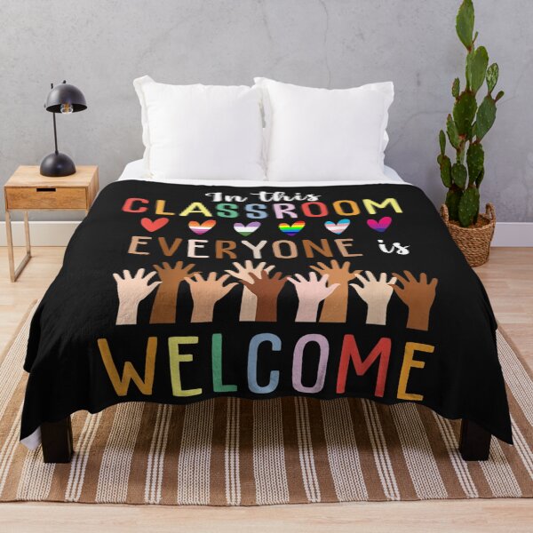 Item preview, In This Classroom Everyone Is Welcome For Teacher T-Shirt designed and sold by Dieter-Marshall.