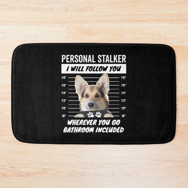 Item preview, The Disapproving Stalker of the Corgis – Furry Tricolor Corgi designed and sold by More Cute Dogs.