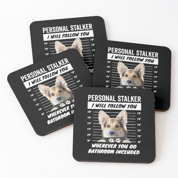 Item preview, The Disapproving Stalker of the Corgis – Furry Tricolor Corgi designed and sold by More Cute Dogs.