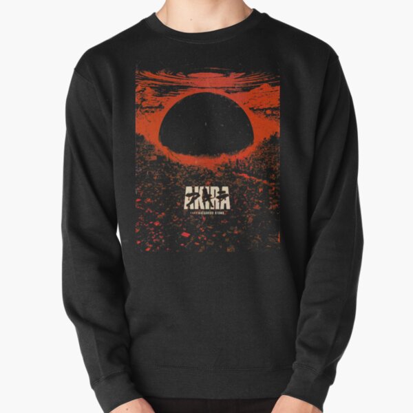 Akira cyberpunk city explosion poster Pullover Sweatshirt