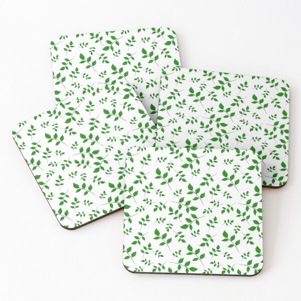 Item preview, Green Leaf Pattern Bed Sheet Design designed and sold by PodiShawna.