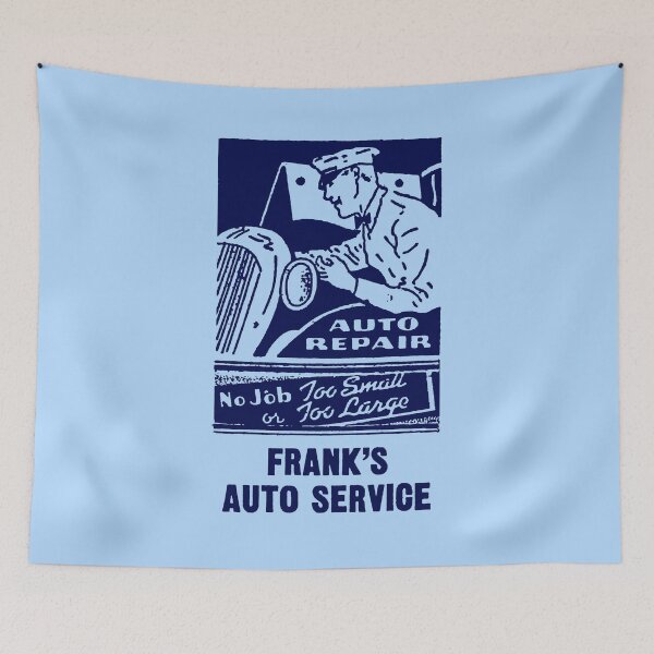 Item preview, FRANK'S AUTO SERVICE - NO JOB TOO SMALL - ADVERT designed and sold by ThrowbackAds.
