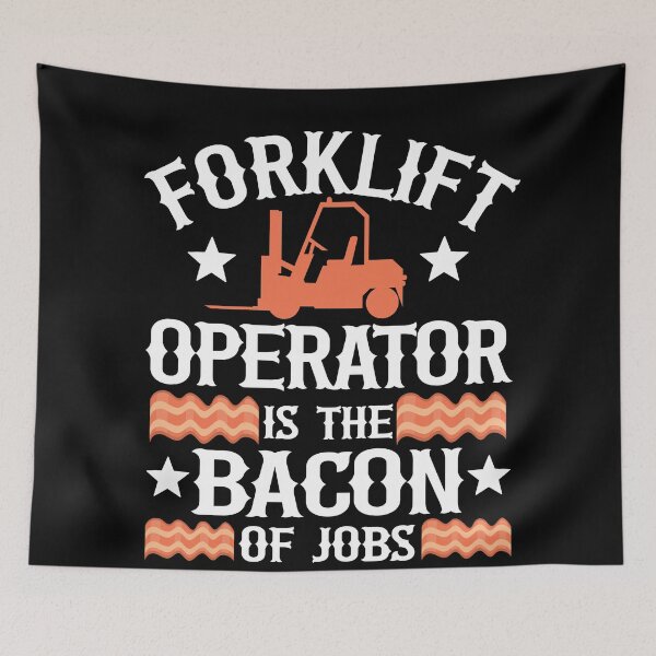 Item preview, Forklift Operator Is The Bacon Of Jobs Funny Gift designed and sold by Stronzi.