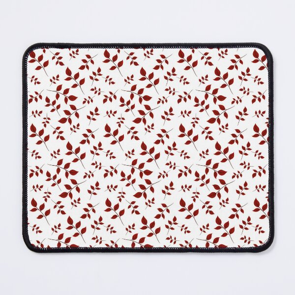 Item preview, Red Leaf Pattern Bed Sheet Design designed and sold by PodiShawna.