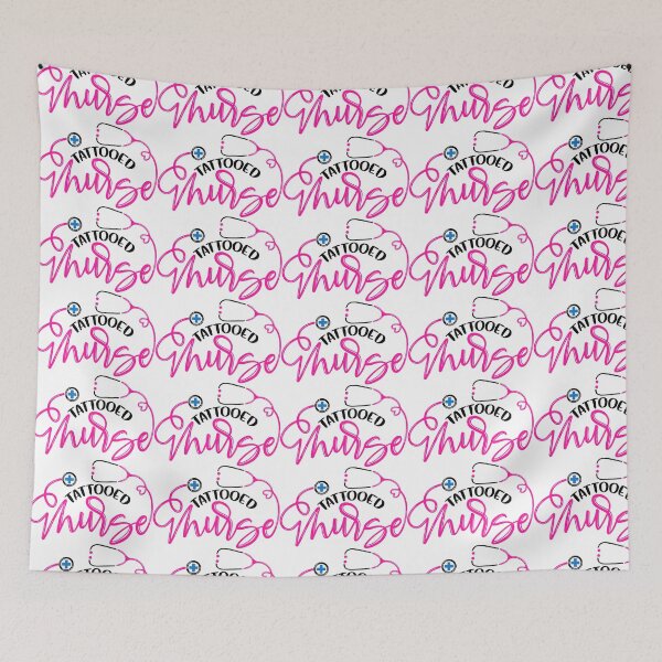 Item preview, Tattooed Nurse- Badass Nurse quote - Hipster nurse gifts designed and sold by BestUncommonTee.