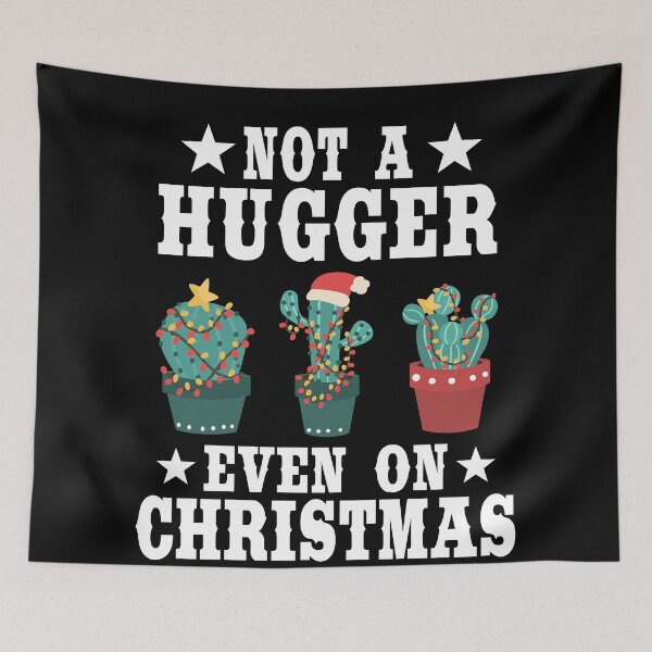 Item preview, Funny Not A Hugger Introvert Cactus Christmas Gift designed and sold by Stronzi.