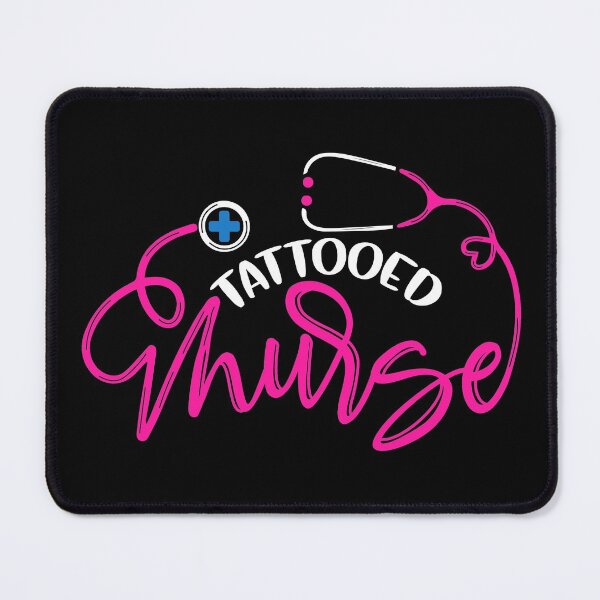 Item preview, Tattooed Nurse- Badass Nurse quote - Hipster nurse gifts designed and sold by BestUncommonTee.