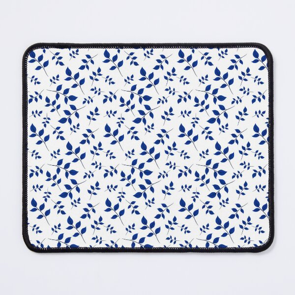 Item preview, Blue Leaf Pattern Bed Sheet Design designed and sold by PodiShawna.