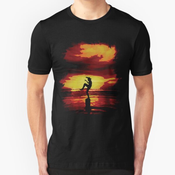 The Crane Kick Karate Kid Slim Fit T-Shirt