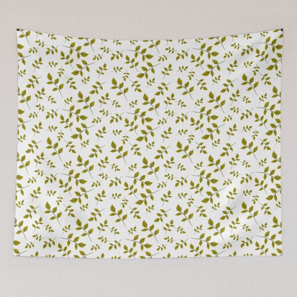 Item preview, Yellow Leaf Pattern Bed Sheet Design designed and sold by PodiShawna.