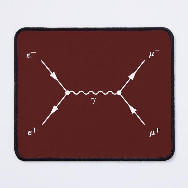 Item preview, Feynman diagram brown, electron positron scattering designed and sold by NoetherSym.