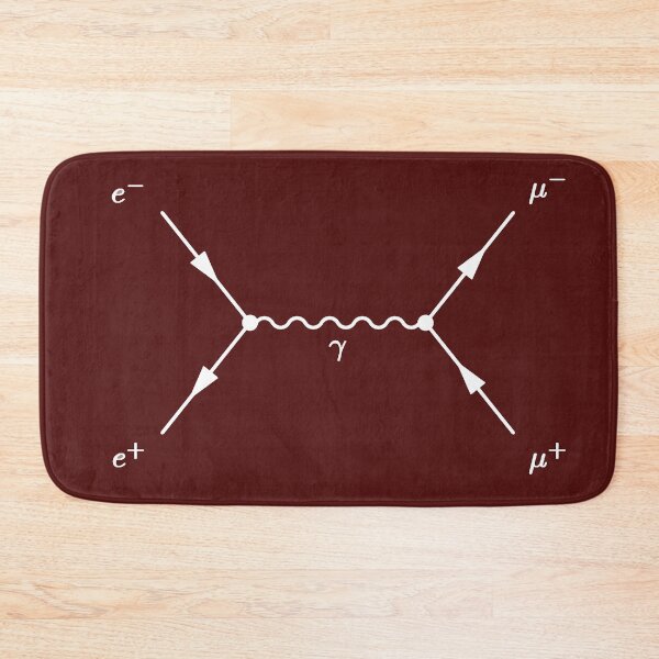 Item preview, Feynman diagram brown, electron positron scattering designed and sold by NoetherSym.