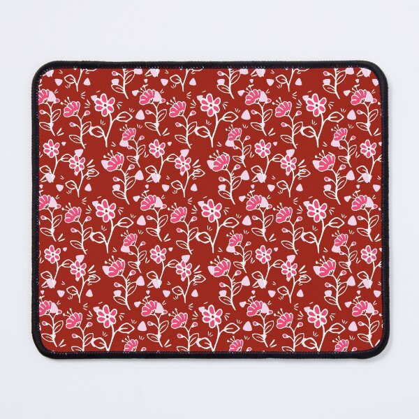 Item preview, Red and Pink Pattern Bed Sheet Design designed and sold by PodiShawna.