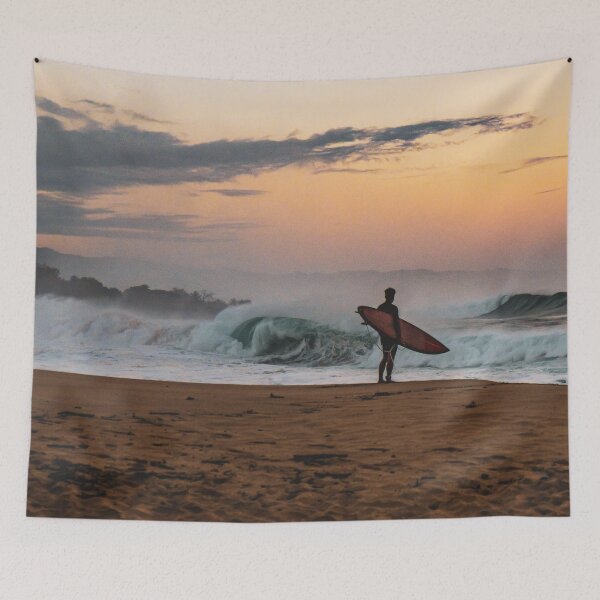 Item preview, Surfing the Beach Waves designed and sold by lalasloft.