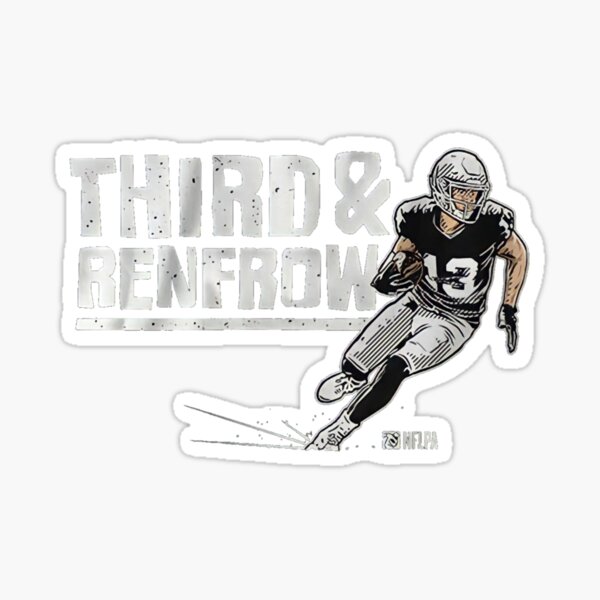 Hunter Renfrow Football Edit Tapestries Raiders - Hunter Renfrow - Sticker