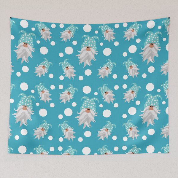 Item preview, Snow Gnome Christmas Illustrated Seamless Pattern designed and sold by LJWDesigns.