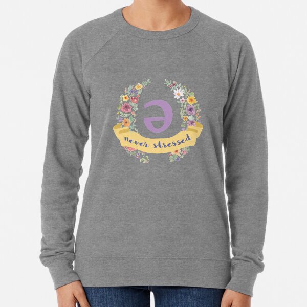 Item preview, Schwa (never stressed) Floral designed and sold by Lingthusiasm.