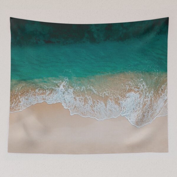 Item preview, Beach by the Blue Ocean Waves designed and sold by lalasloft.