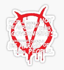 v for vendetta Sticker