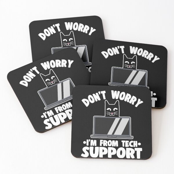 Item preview, Don't Worry I'm From Tech Support Funny Cat Gift designed and sold by Stronzi.