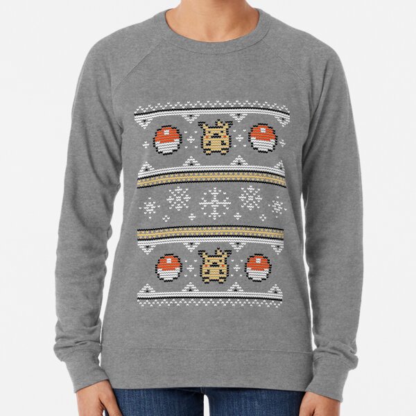8-bit Christmas Sweater Lightweight Sweatshirt