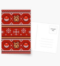 8-bit Christmas Sweater Postcards