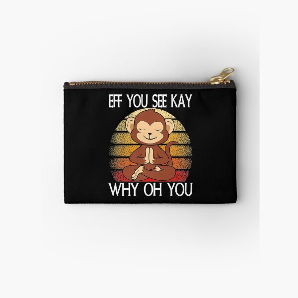 Item preview, Eff You See Kay Why Oh You Monkey Yoga Retro Vintage designed and sold by sharpssmine.