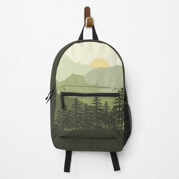 Item preview, Mountain view in green designed and sold by BattaAnastasia.