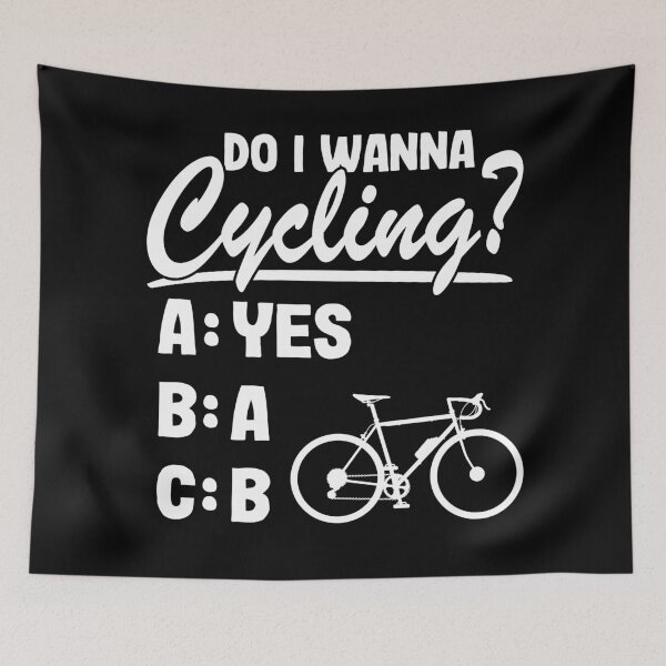 Item preview, Do I Wanna Cycling? Bicycle Quote Funny Cyclist Biking Gift designed and sold by Stronzi.