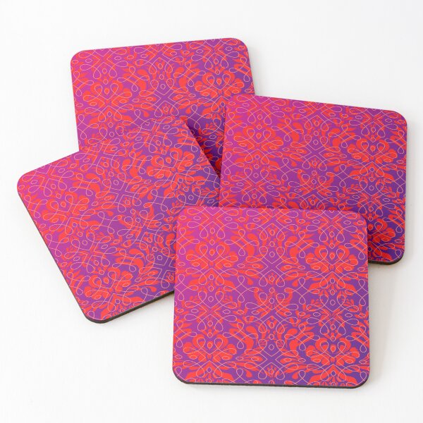 Item preview, Red, Purple, and Pink Ornate pattern  designed and sold by jcad216.