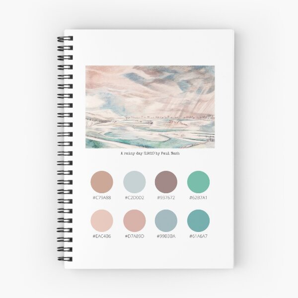 Item preview, Colour Palette of A rainy day (1922) by Paul Nash designed and sold by CoffeewithAnh.