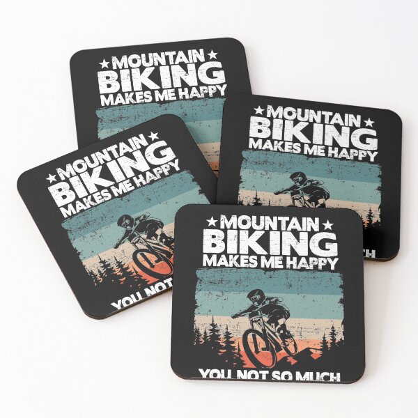 Item preview, Mountain Biking Makes Me Happy Funny Vintage MTB Gift designed and sold by Stronzi.