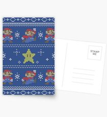 Mario Christmas Sweater Postcards