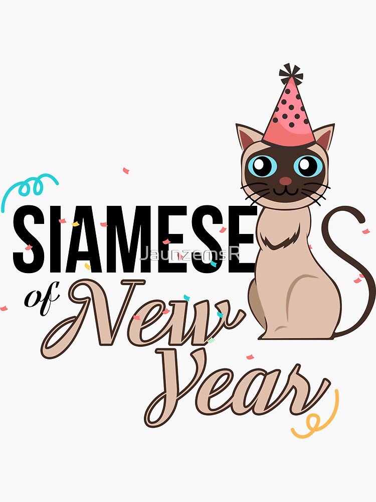 Thumbnail 3 of 3, Sticker, Siamese New Year designed and sold by JaunzemsR.