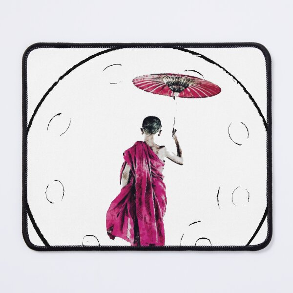 Item preview, Handpan monk with umbrella design designed and sold by TrippyEarth.