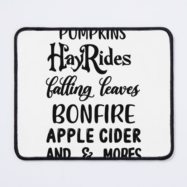 Item preview, Pumpkins Hayrides Apple Cider And Falling Leaves designed and sold by charaf19.