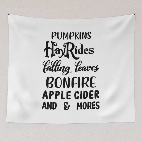 Item preview, Pumpkins Hayrides Apple Cider And Falling Leaves designed and sold by charaf19.