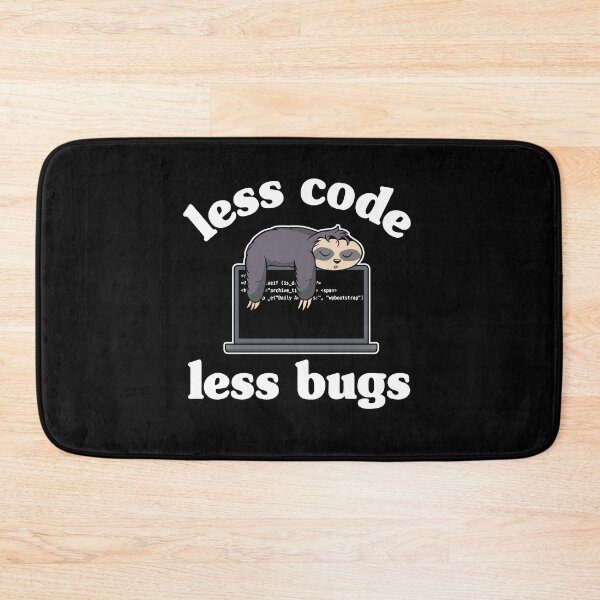 Item preview, Less Code Less Bugs Funny Sloth Programmer Gift designed and sold by Stronzi.