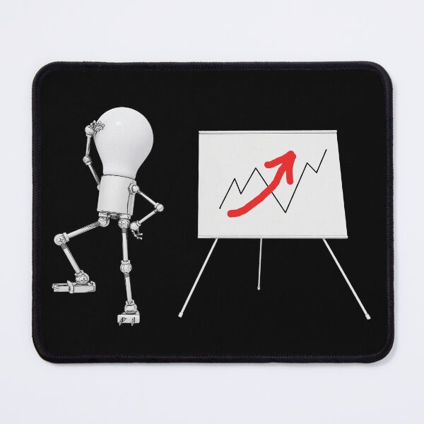 Item preview, Lightbulbs figure and flipchart with sales curve designed and sold by MIRO3D.