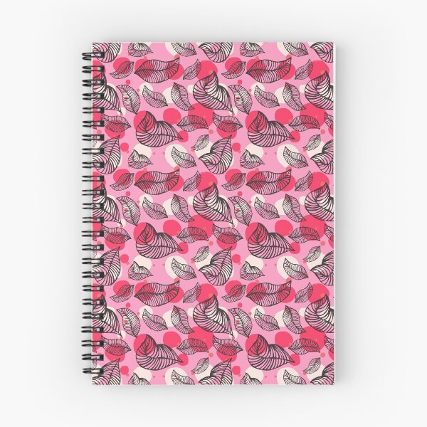 Item preview, Pink Leaf Pattern Bed Sheet Design designed and sold by PodiShawna.