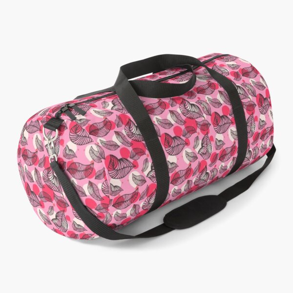 Item preview, Pink Leaf Pattern Bed Sheet Design designed and sold by PodiShawna.